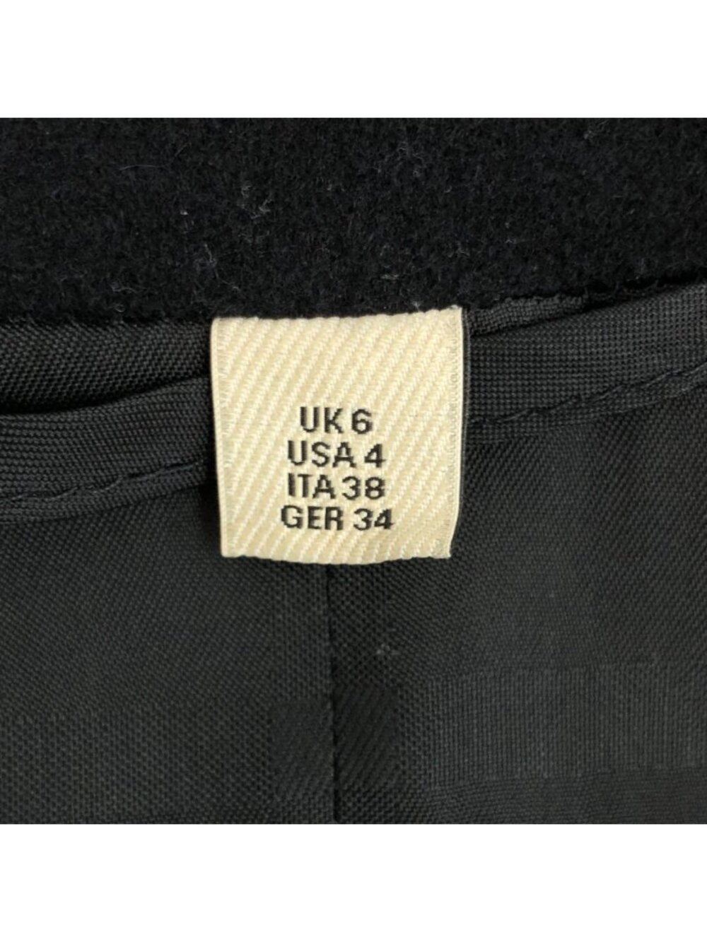 Burberry Black Wool Double-Breasted Belted Coat - Picture 6 of 7
